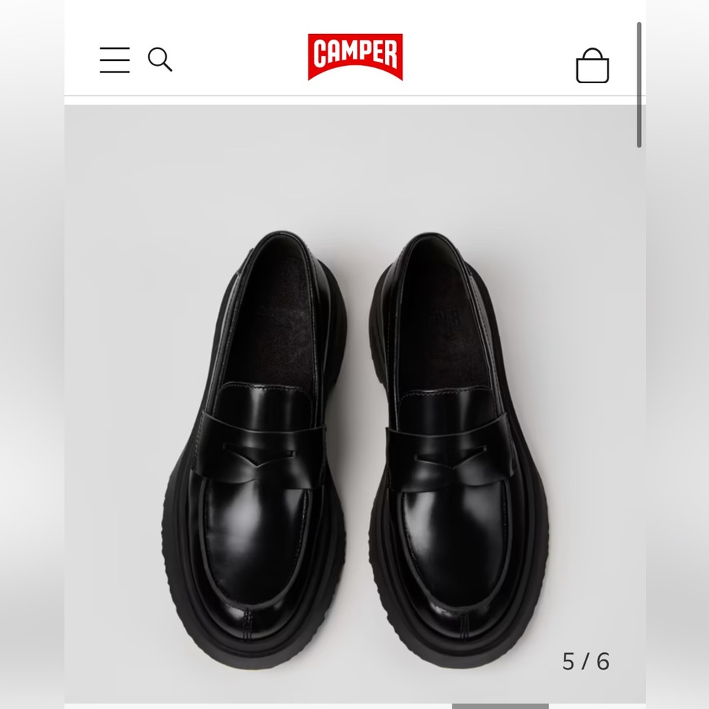 Camper Women's Black Loafers